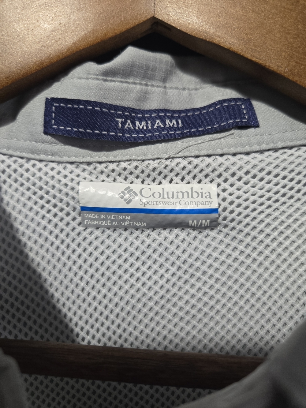 Columbia PFG Tamiami Shirt Men’s Medium Gray Short Sleeve Fishing Outdoor - Picture 7 of 7